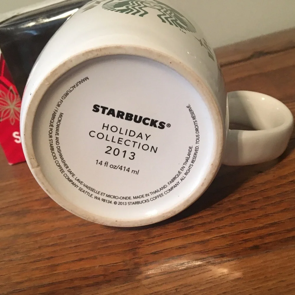 Starbucks Siren Mermaid Holiday Christmas Mug 2013 NIB Brand New Retired NIB